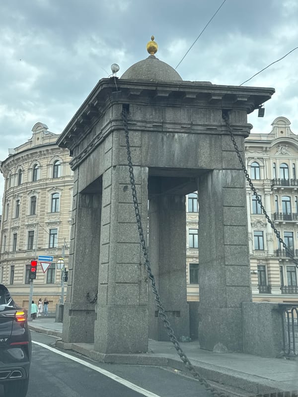 Japanese restaurant visit and sightseeing in Saint Petersburg