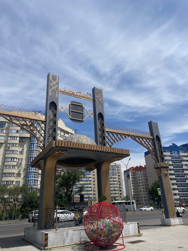 Street scenes and landmarks across Almaty on a clear morning