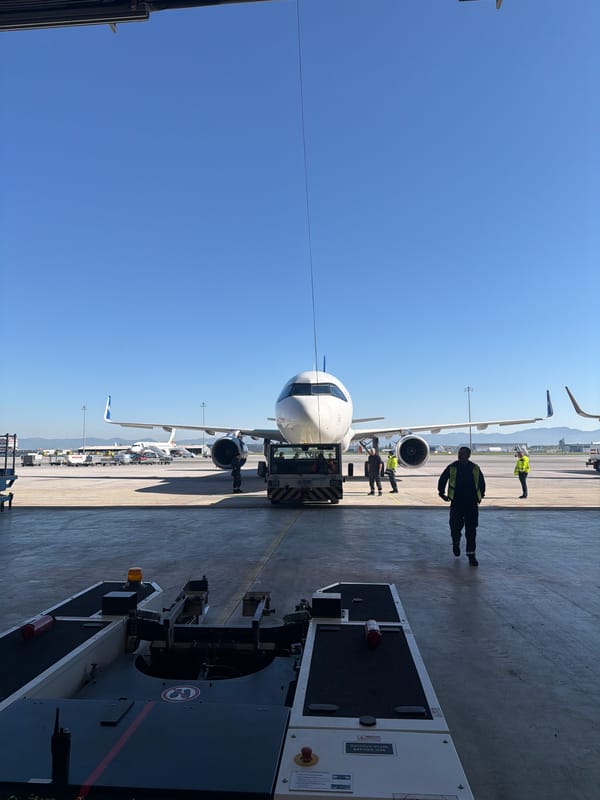 Morning ground operations underway at Sofia Airport