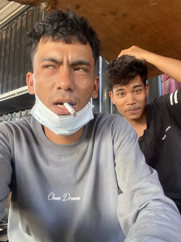 Morning street life documented in Banda Aceh, Indonesia
