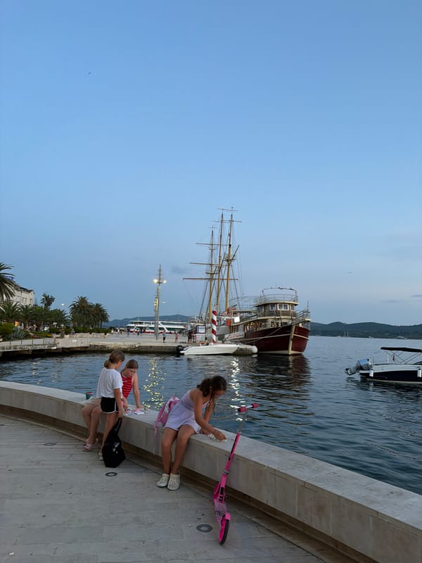 Tivat evening: marina views and browsing an eyewear shop