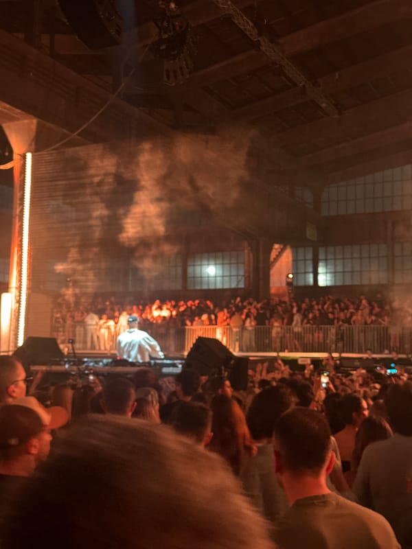 Concert held at converted warehouse venue draws crowds