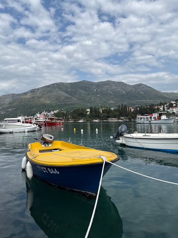 Coastal scenes documented in Croatian harbor town Cavtat