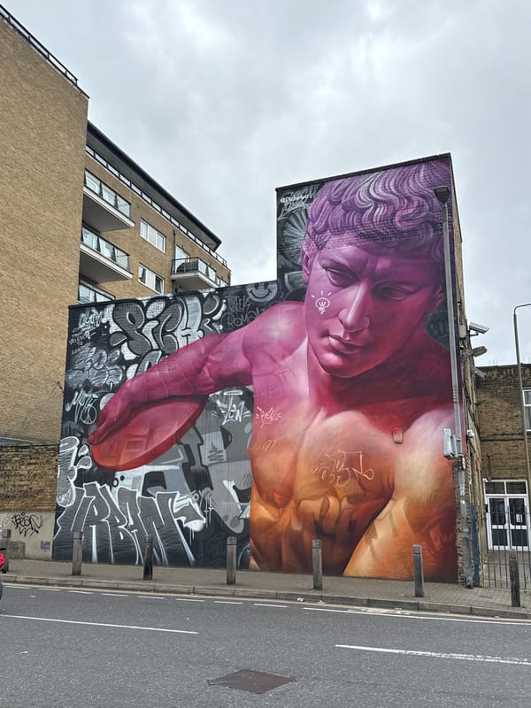 New street mural spotted on Shoreditch building wall