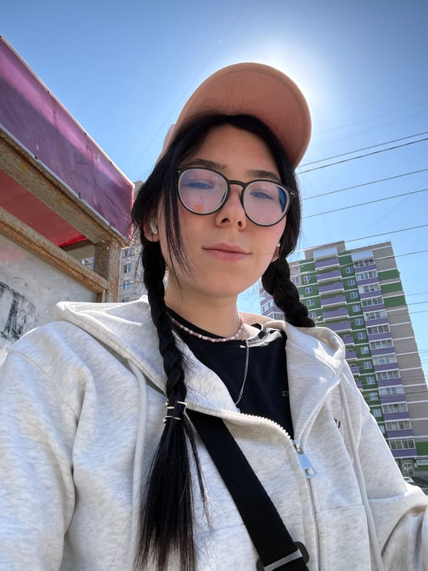 Woman documents morning selfie session in Izhevsk, Russia