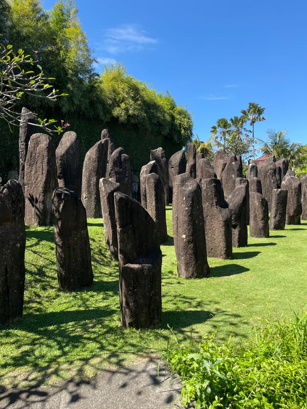 Exploring Bali Museum grounds and its eclectic outdoor sculptures