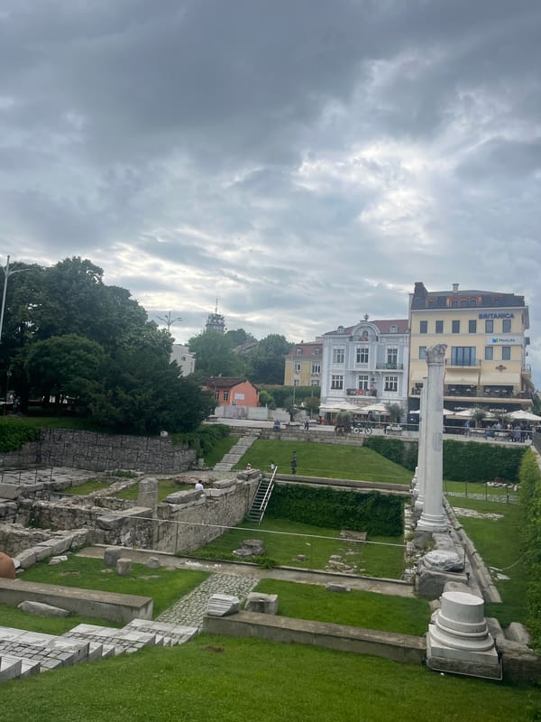 Afternoon cultural tour documented in historic Plovdiv, Bulgaria
