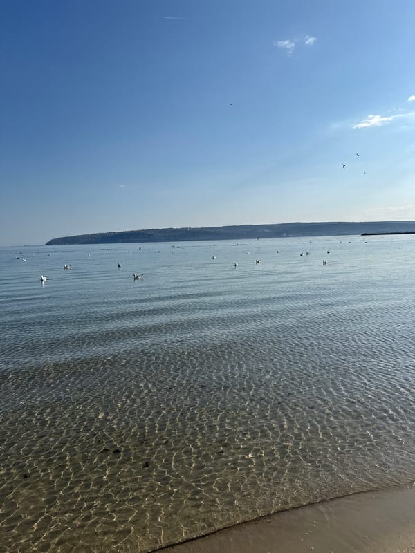 Midday beach recreation observed in Varna, Bulgaria