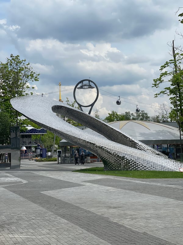 Urban park scenes documented during morning hours May 15