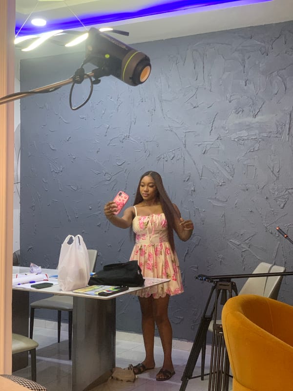 Video production session documented in Igboefon, Nigeria