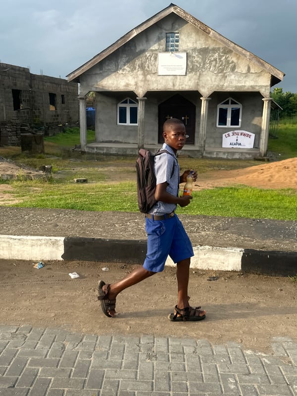 Morning School Commute Scenes Captured Across Badagry, Nigeria Streets