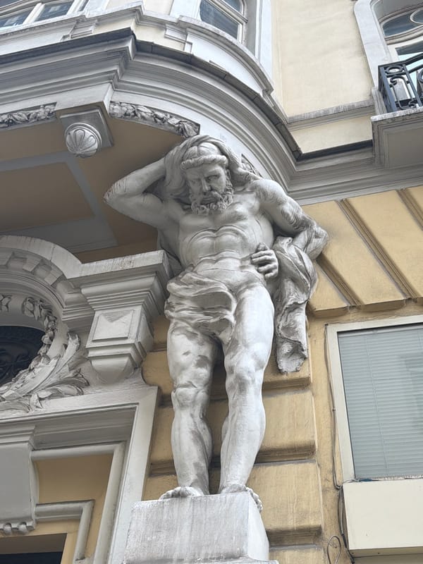 Street mural spotted on building in Sofia, Bulgaria