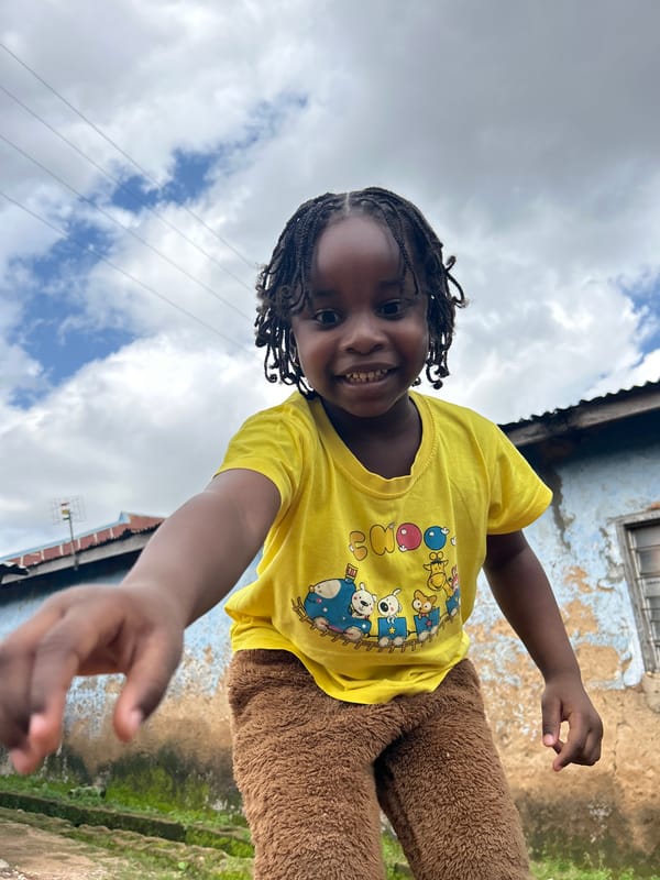 Backyard moments from a family gathering in Jos, Nigeria