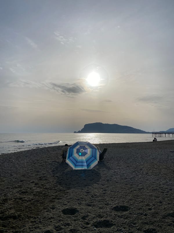 Beach life documented along Alanya's Mediterranean coastline