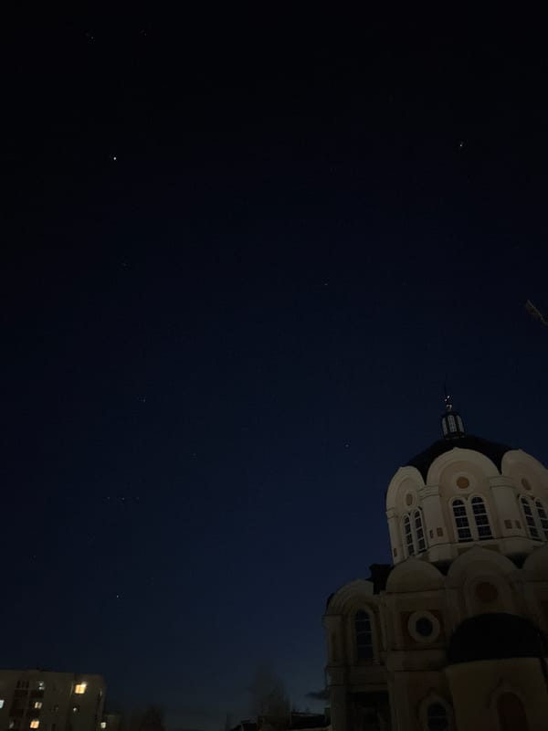 Evening life documented in Usman, Russia April 2026