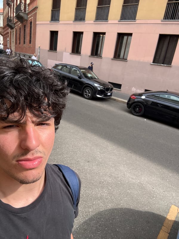 Quiet Tuesday morning on the streets of Milan
