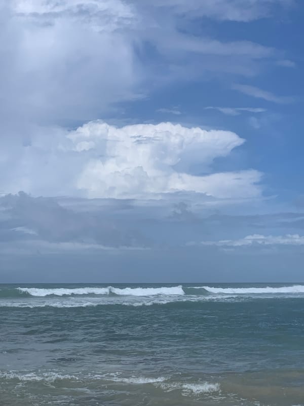 Dawn beaches under overcast skies in southern Sri Lanka
