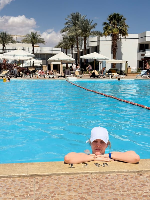 Tourist documents resort vacation in Sharm El Sheikh