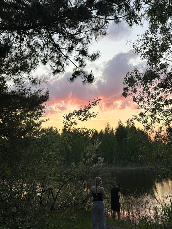 Twilight scenes captured near water in Novyi, Russia