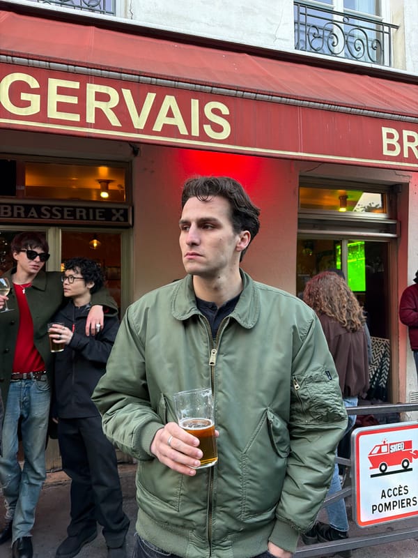 Evening gathering at Paris brasserie draws casual crowd