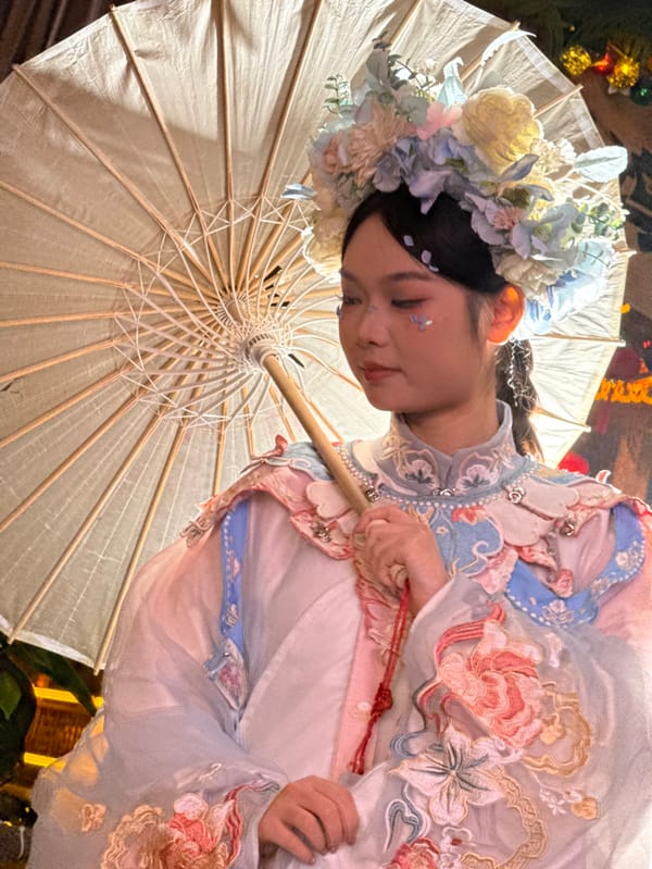 Traditional Chinese cultural performances observed in Chongqing tourist district