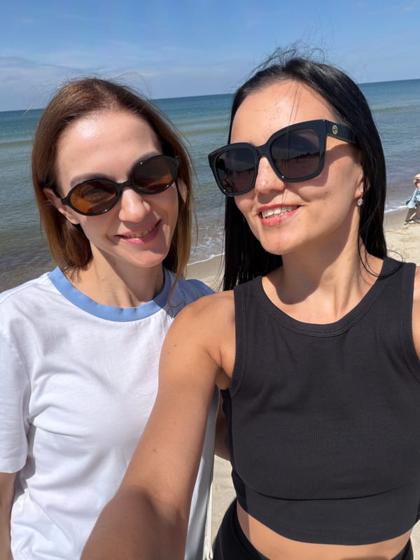 Beachgoers enjoy calm morning at Russian Baltic coast