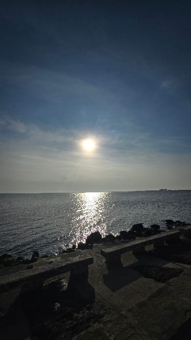 Sunny afternoon scenes captured along Pomorie's Black Sea coast