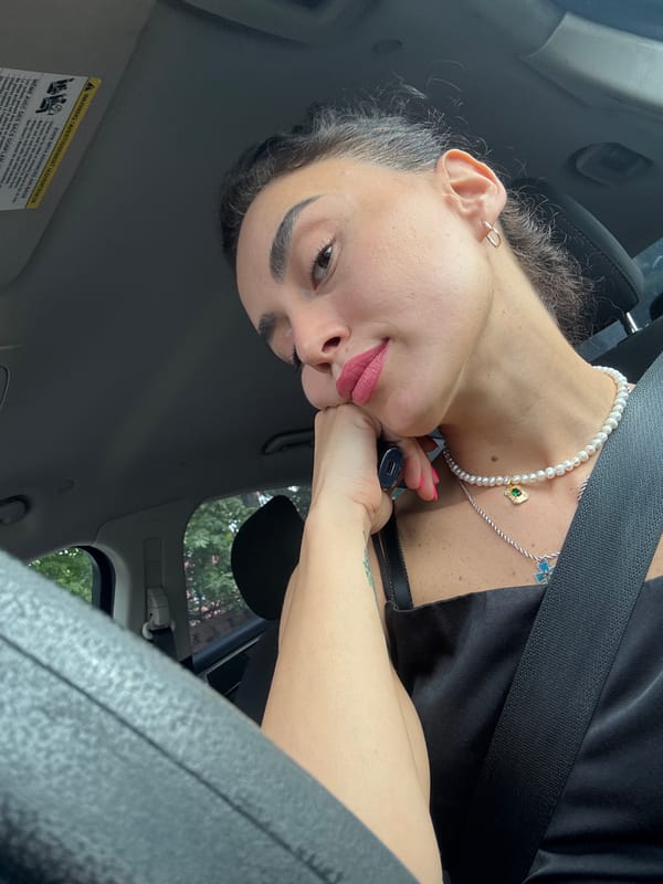 In-car selfies rolling through Tbilisi, Georgia