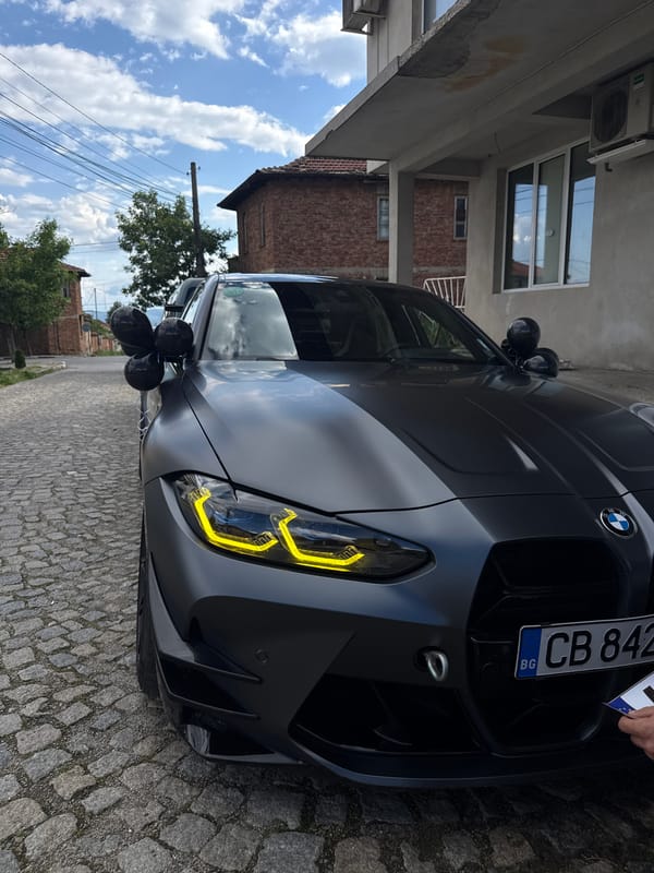 Gray BMWs with yellow headlights spotted in Sopot, Bulgaria
