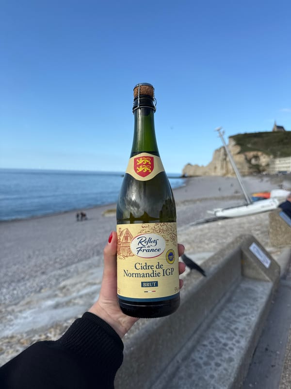 Tourist moments captured in Étretat's coastal scenery