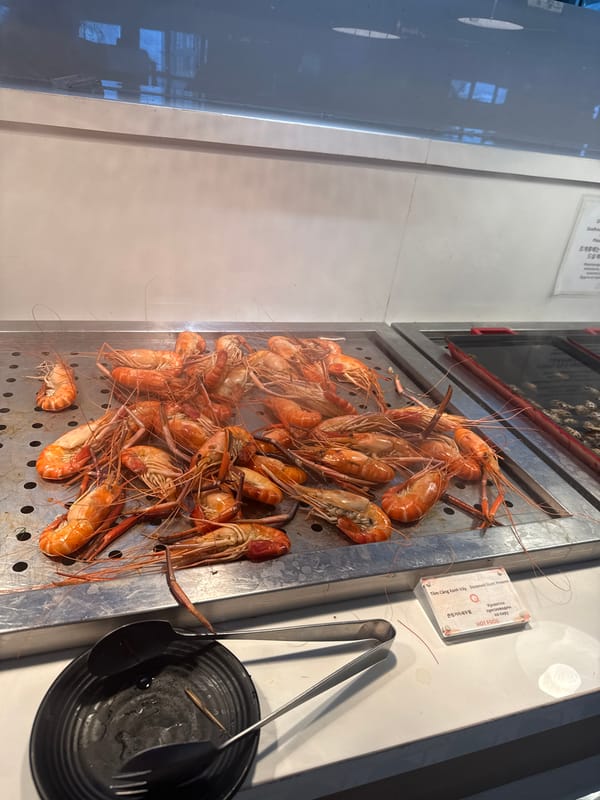 Morning seafood buffet service in Nha Trang restaurant