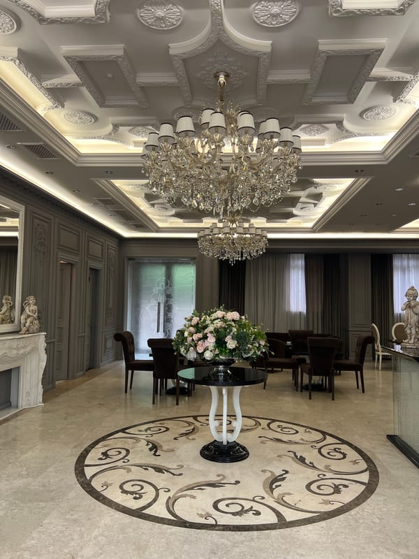 Luxury venue interior extensively documented in Yerevan, Armenia