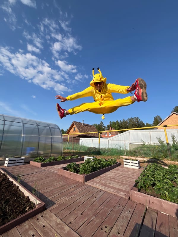 Pikachu-costumed person spotted airborne in Chaikovsky, Russia