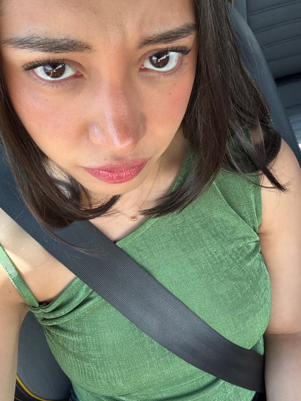 Woman takes selfies in various locations in Puebla