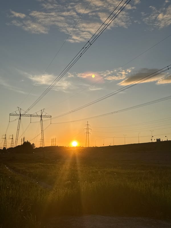 Sunset observed over Chaikovsky, Russia