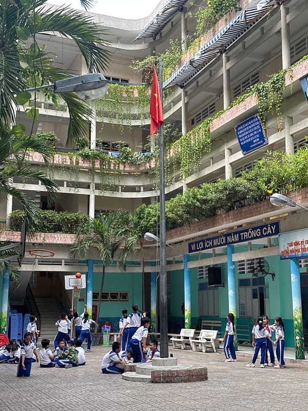Students participate in outdoor activities at Ho Chi Minh City school