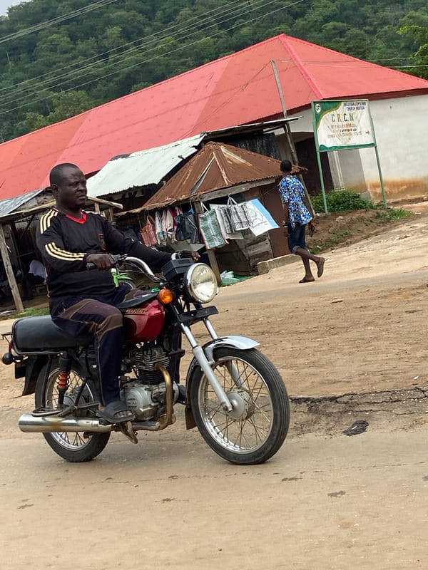 Daily life unfolds in Mararaba, Nigeria community streets