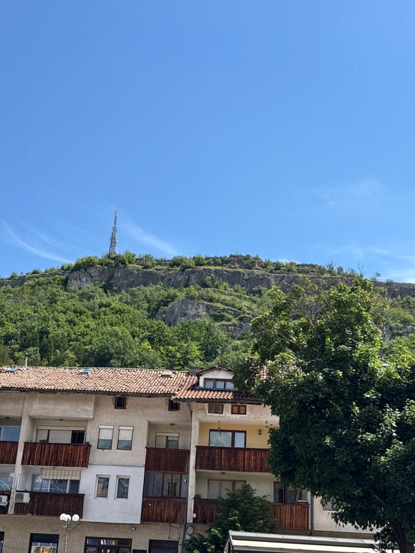Morning stroll through Lovech captures architecture and café dessert