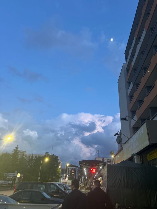 Ordinary afternoon moments documented across Sofia under cloudy skies