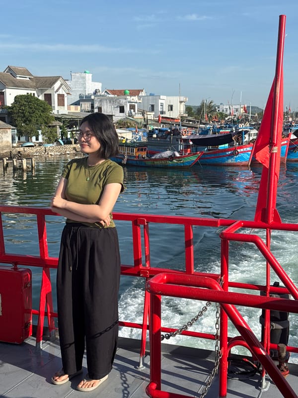 On the water among fishing fleets in central Vietnam