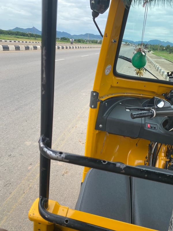 Inside a Keke Napep rolling through Jalingo's streets