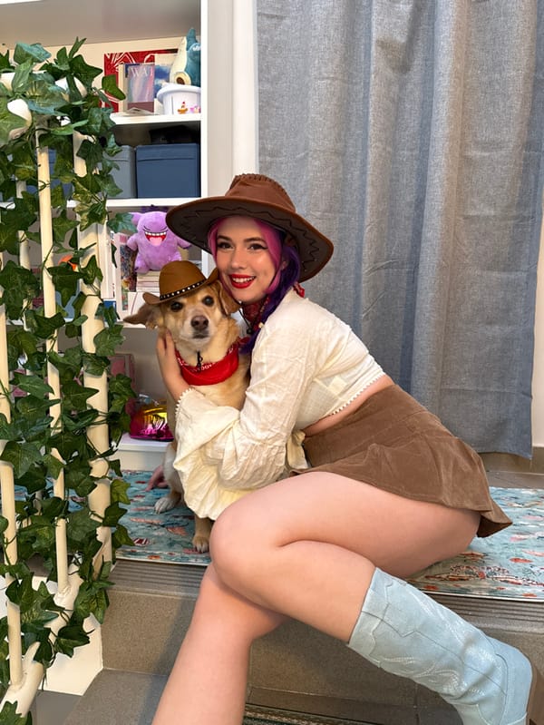 Zagreb woman stages cowboy-themed photoshoot with matching costumed dog