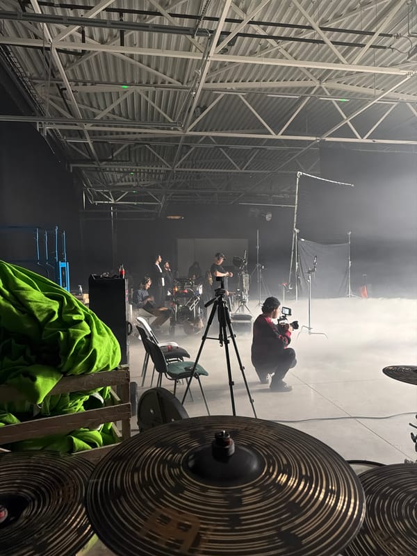 Film production underway at Riga warehouse studio