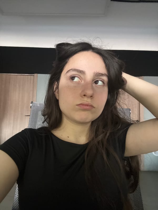 Woman photographed in dual portraits in Yerevan