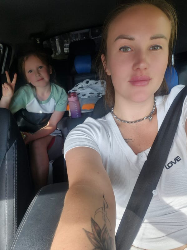 Woman and child observed traveling together in vehicle