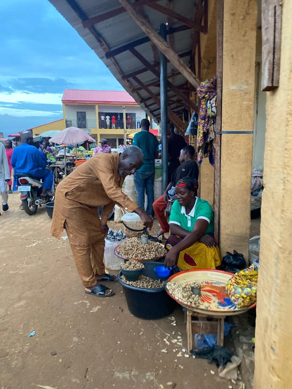 Afternoon market activity in Kafanchan B, Nigeria