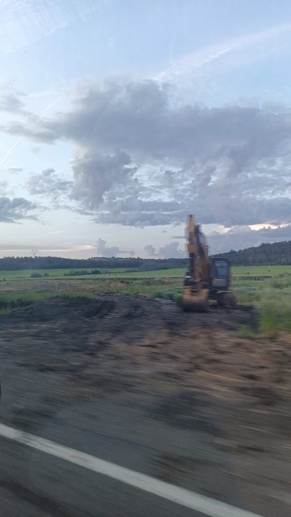 Vehicle journey documented through blurred roadway images near Burgas