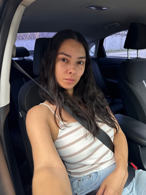 Passenger seat moment in a car near Chaikovsky, Russia