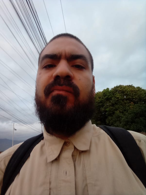 Man takes selfie in Guatire, Venezuela