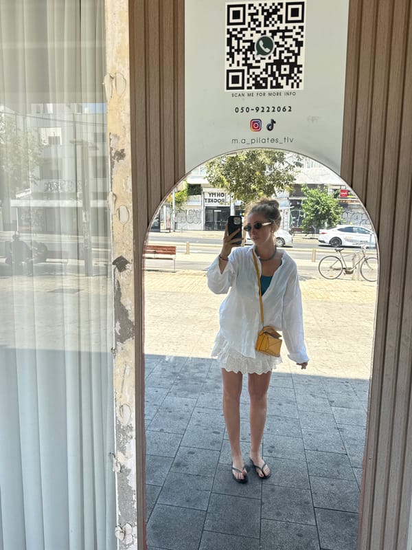Coffee stop and street wandering in Tel Aviv